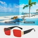 thumbnail image 4 of Gafas de Sol Metálicas Whm250217001 | Gafas de Sol Modernas con Visera Ancha para Exteriores | Montura Metálica Ligera y Resistente con Lentes de Plástico y Protección Uv | Plaquetas Nasales Ajustabl, 4 of 6