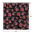 thumbnail image 5 of Waterproof Beautiful Colorful Floral Shower Curtain 72x72 Inch Boho Style Polyester Unique Shower Curtain for Bathroom Hotel Home Decor with 12 Plastic Hooks, 5 of 5