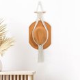thumbnail image 2 of CSChome No Installation Hat Rack Elegant Bohemian Style Hat Hanger: Handwoven Rope Rack for Home Room, 2 of 7