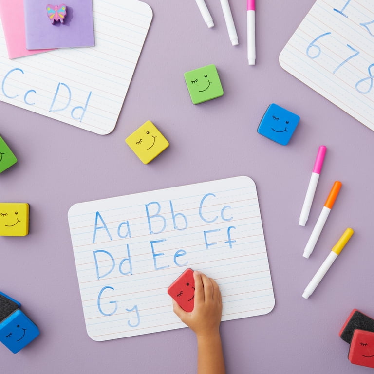3 IN 1 DRY ERASE LAPBOARD, MARKER & ERASER SETS PERFECT FOR CLASSROOM Office By Better Crafts 6
