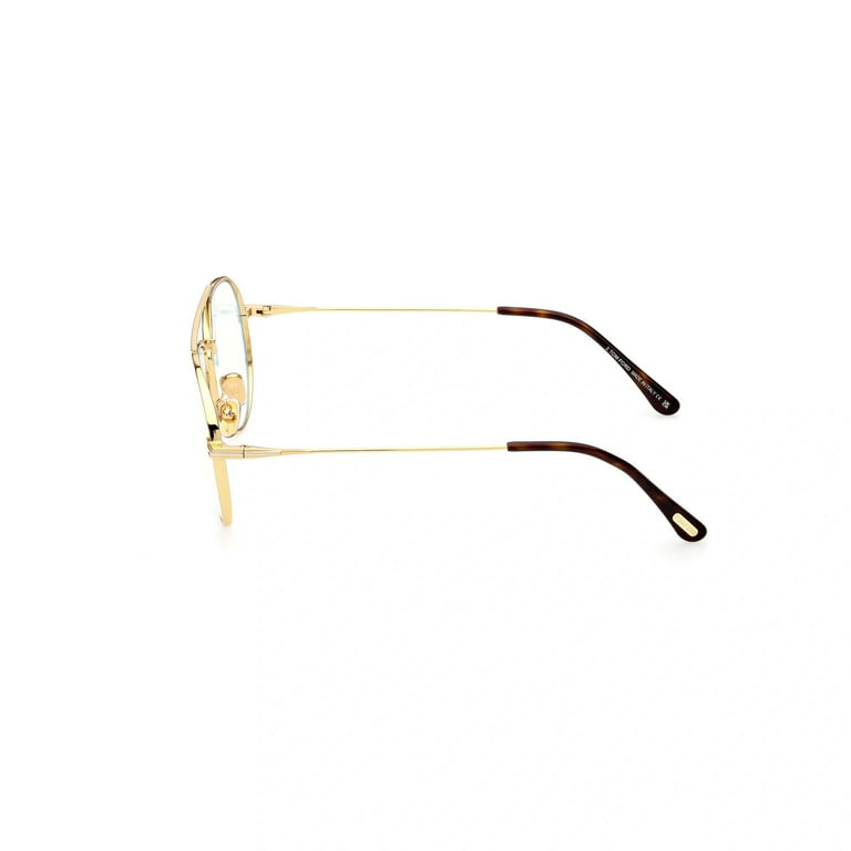 Gafas Dorado Azul 56/15/145 Gafas De Vista Tom Ford FT 5800-B Blue Block - Shiny Gold/Blue Filter 56/15/145 Unisex Gafas Tom Ford