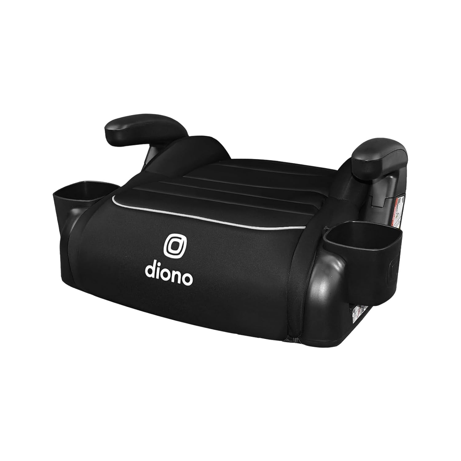 Diono Connect3 R Backless Booster, Slim Fit 3-Across in Many Mid-Sized Sedans and SUVs, for Children from 40-120 lbs., Lightweight with Cupholder