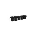 thumbnail image 3 of Meridian Furniture Pavilion Black Boucle Fabric Bench, 3 of 6