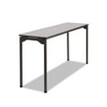 thumbnail image 1 of Iceberg Maxx Legroom Laminate Folding Table, with Open Corner Design, Gray, 18" W x 60" L x 29.5" H, 1 of 2