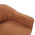 thumbnail image 6 of Pemberly Row Contemporary Fabric Upholstered Accent Chair in Rust, 6 of 8