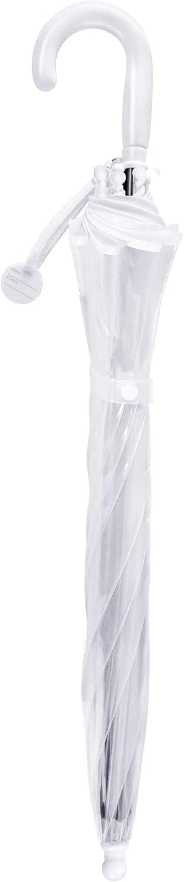 MGH Kids Clear Bubble Umbrella 2 Pack - Dome Windproof Rain Umbrellas for Boys and Girls
