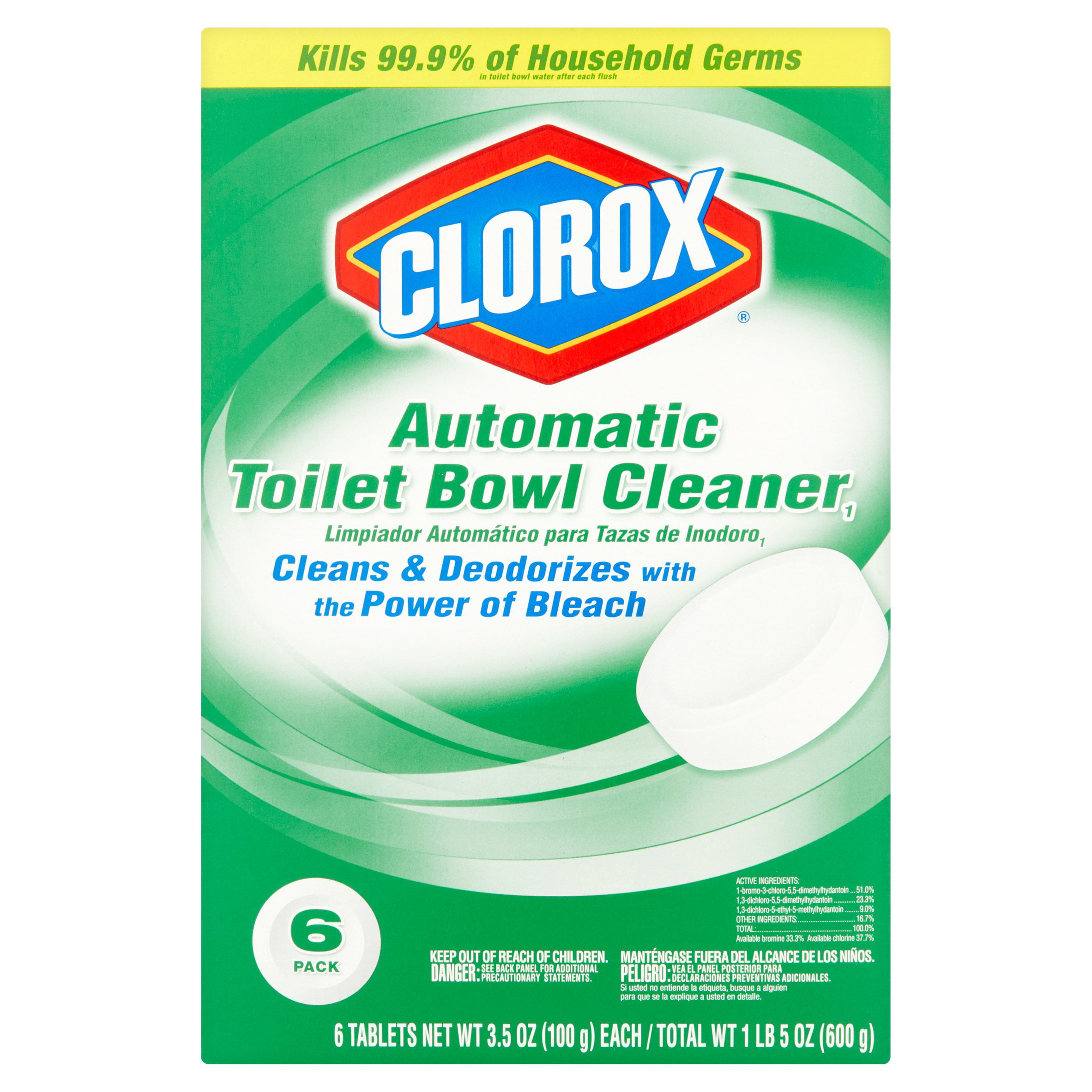 6 ct. Clorox Automatic Toilet Bowl Cleaner Tablets with Bleach 