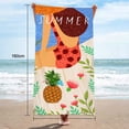 thumbnail image 2 of 1 pieza de toalla de playa de fibra ultrafina de doble rizo con varios estampados, toalla de playa, chal de baño y bloqueador solar Vhermosa BST3051606-4, 2 of 5