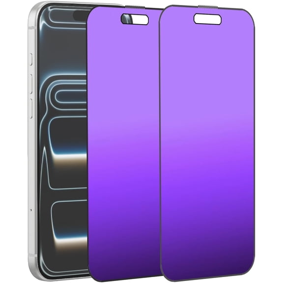NEOYFC  2 PCS Anti-Blue Privacy Matte Tempered Glass for iPhone 17 Pro Max Anti-Glare Anti-Spy Screen Protector Film 6.9 inch
