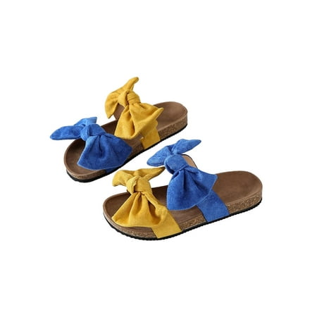 

Avamo LADIES WOMENS SLIP ONS SLIDES MULES BOW SUMMER BEACH HOILDAY DRESS SANDALS SHOES