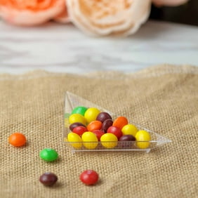 Balsacircle Clear 50 Pcs 2 25 Disposable Mini Square Plastic