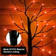 thumbnail image 4 of TETOU 1pc-24inch Halloween Lighted Birches Tree,Total 24 LED Battery Operated Artificial Black Spooky Tree with Timer Hallowe'en Decoration for Fall Home,Bedroom,Office,Wedding,Indoor Party-Orange, 4 of 6