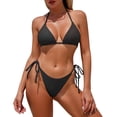 thumbnail image 4 of Sokhug Womens Hollow Out Beach Cover Up Dress Bikini Set 3-Piece Swimsuit Cover Up Sundress, 4 of 8