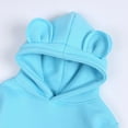 thumbnail image 3 of Godderr Kids Toddler Hoodies Sweatsuit,Toddlerr Sweatshirt Cute Ear Hoody Tops Pullover Solid color Spring Autumn Sweatsuit for Boys Girls 4-12Y, 3 of 6