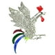 thumbnail image 2 of Broche creativo Pin Zodiaco Animal Gallo Insignia de con de imitación de cristal para hombres, mujeres y niñas - plata Fernando Gallo de gallo Broche, 2 of 8