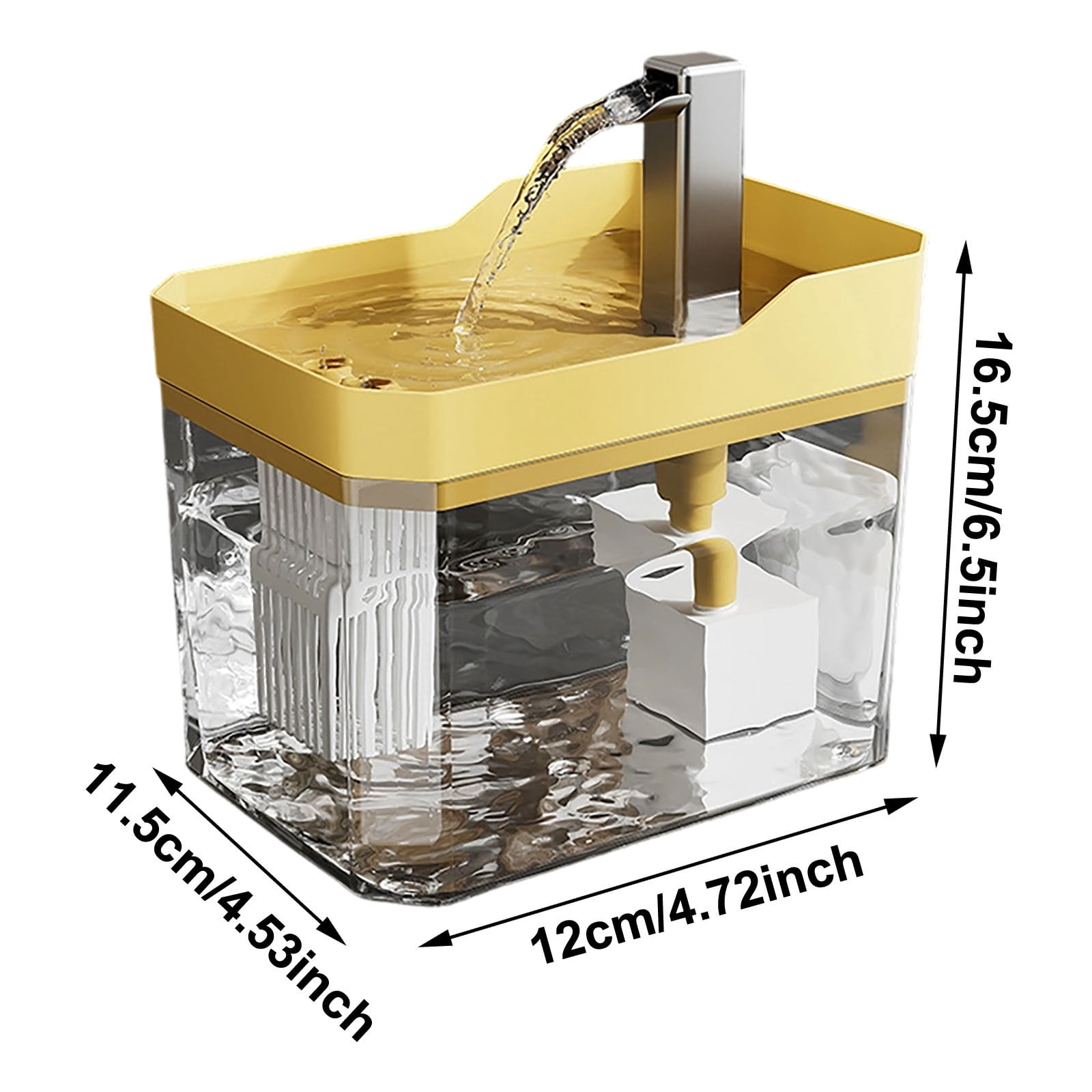 Automatic Cat Water Dispenser, 1.5L Quiet Pet Fountain with Smart Sensor & Low Water Shut-Off - Easy Clean Design for Indoor Pet Hydration