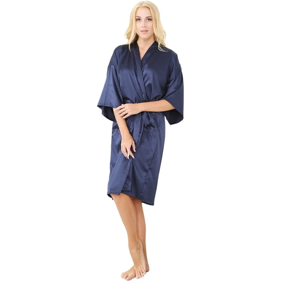 Mr & Mrs Right Robes for Woman Kimono Satin Bride Bridesmaids Wedding Robe