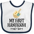thumbnail image 3 of Inktastic My 1st Hanukkah Dreidel Boys or Girls Baby Bib, 3 of 4