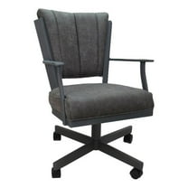 Montana Swivel Metal Dining Caster Chair on Reading Base