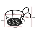 thumbnail image 4 of Feimier 3 Pcs Wrought Iron Flower Pot Rack Set - Indoor and Outdoor Railing Decoration, Gardening Supplies, 4 of 11