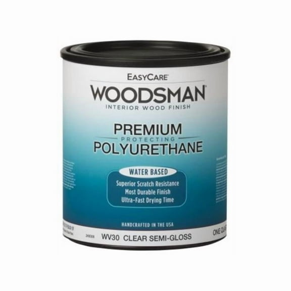 1 qt. Woodsman Fast Dry Protective Polyurethane Interior & Water Base Wood Finish, Clear Semi-Gloss