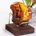 thumbnail image 3 of Milaget Présentoir Support Boule de Cristal Minéral Sphère Citrine Amas Roches Support Bras Or Option 4 Or, 3 of 9