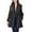 Black, variant on Peacoat for Women with Button Long Length Regular Fit Lapel Casual Fashion Womens Fall and Winter Clothes Black Size 3XL