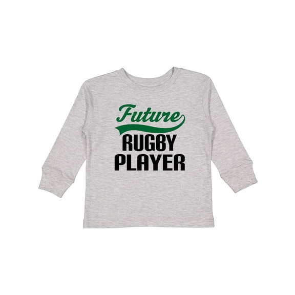 Inktastic Future Rugby Player Boys Long Sleeve Toddler T-Shirt