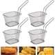 thumbnail image 1 of ZACUDA - Cestas para freír cuadradas de acero inoxidable, 4 unidades, para cocinar patatas fritas, de malla francesa, para escurrir aceite, para presentar alimentos, para camarones y aros de cebolla, 1 of 7