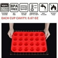 thumbnail image 3 of 24-Cup Plastic Non-stick Soap Cookies Cupcake Bakeware Pan Tray Mould, 152g, 3 of 7