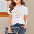 thumbnail image 4 of LUOGENLI Tank Tops for Girls 10-12 Cropped Girls Short Sleeve T Shirts Kids Summer Tops Crewneck Tees 3 13 Years Tank Tops for Girls 10-12 Not Cropped Tank Tops for Girls Size 14-16 4-5 Years, 4 of 7