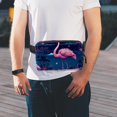 thumbnail image 7 of Starry Flamingos Crossbody Bag Belt Bag Fanny Bag Lightweight Adjustable with Extension Strap Unisex, 7 of 7