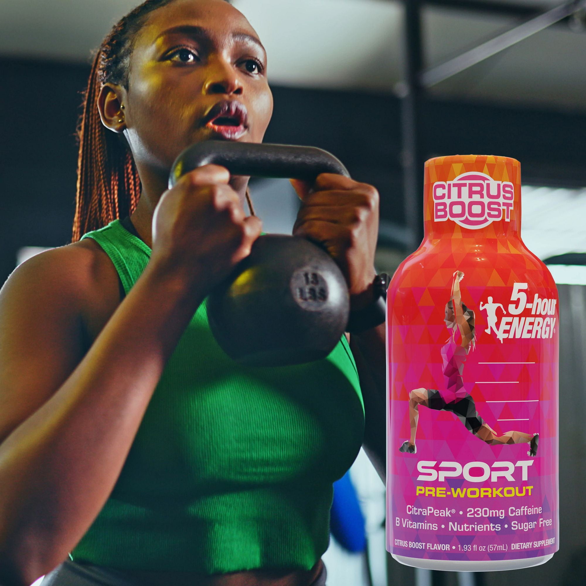 5-Hour Energy Pre-Workout Shot, Sport Citrus Boost Flavor, 6 Count
