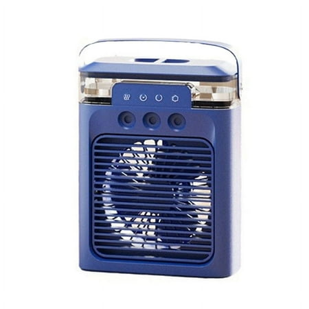 

Portable Air Conditioner Fan Mini Evaporative Air Cooler with Colors LED Light Modes for Desk Nightstand Coffee Table-B