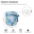 thumbnail image 4 of ZUXONGSY Marble Stripes Teapots Dust Cover Teapot Cozy Cover Insulated with Elastic Band Drawstring Personalized Insulated Kettle Cover Portable Kitchen Home Decor, 4 of 6