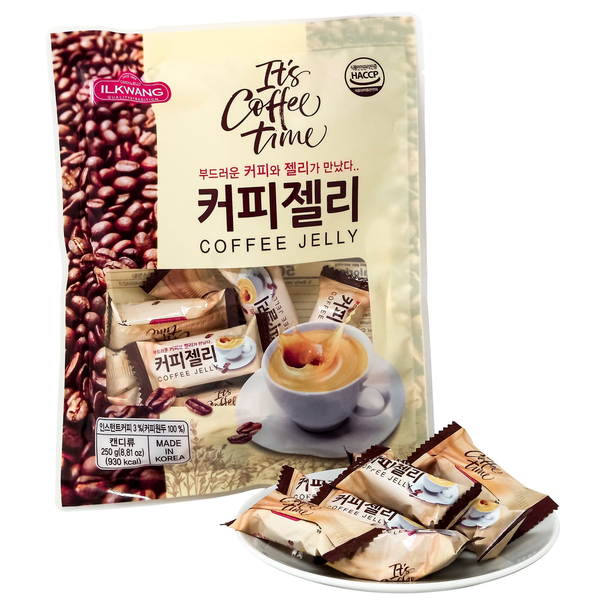 Korean Sweet COFFEE Jelly  | 8.8oz (250g)  2pack  | Healthy Snack for Kids & Adults, Korean Snack