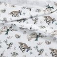 thumbnail image 5 of Eddie Bauer Woodland Friends White Cotton Flannel Queen Sheet Set, 5 of 7