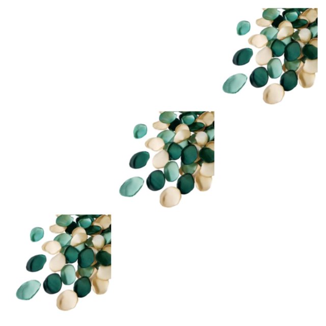 Decodeary 400 Pcs Pétales de Soie Dispersés pour Décorations Polyvalentes Polyester Écologique Réutilisable Vert Foncé Couleur Assortie 3ensemble