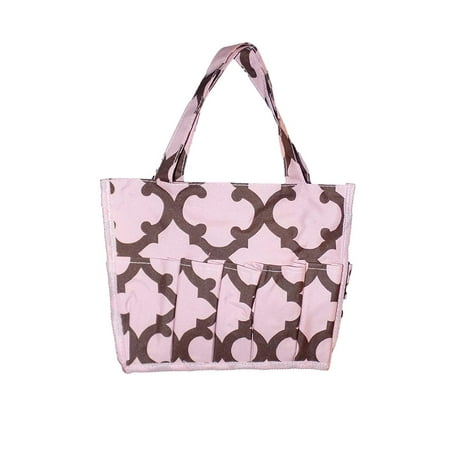 Medium Fashion Print Organizing Tote with 12 Outside Pockets 10