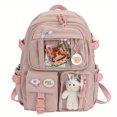 thumbnail image 1 of Mochila De Viaje Para Mujer, Mochila Escolar Universitaria Impermeable Con Varios Bolsillos Para Mujer, Bolso Transparente, Refuerzo De Mochila Para Ordenador Portátil De Gran Capacidad, 1 of 4