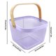thumbnail image 3 of Scandinavian Iron Basket Portable Storage Basket Wooden Handle Fruit And Vegetable Basket Household Hollowed Out Storage Basket Deals Of The Day Clearance, 3 of 9
