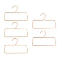 thumbnail image 2 of 5pcs Hanging Metal Clothes Hanger Square Shape Towel Rack Bathroom RObe Holder(Rose Gold), 2 of 4