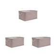 thumbnail image 4 of relayinert Conteneur de Rangement pour Organisation et Poignée en Corde Robuste Boîte de Rangement Pliable Rose Clair 31*21*13 3ensemble, 4 of 6