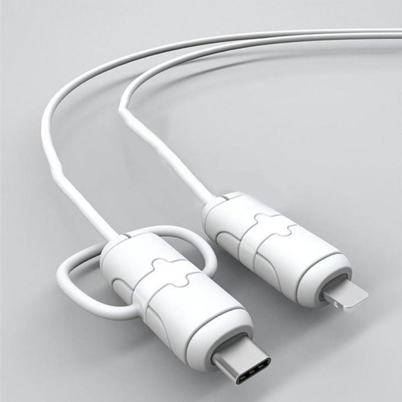 Silicone Mobile Phone Charger Cable Protector Line Wire Bite Cable Protector for Android Type-C Wire Winder Protection Style A