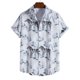 thumbnail image 5 of Hombres Casual Botones Playa Sin posicionamiento Estampado Turndown Camisa de manga corta Blusa Pompotops oipoqjl49430, 5 of 8
