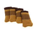 thumbnail image 4 of 4 Piezas Silla Calcetines De La Pierna, Elásticos Tejidos De Punto Calcetines Cubiertas De La Silla Protectores De Piso Para s Escritorios Taburet Amarillo Baoblaze Calcetines de pierna para pies de silla, 4 of 8