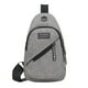 thumbnail image 2 of Hombres deporte casual pecho bolsas cremallera nylon Fanny Crossbody cinturón bolsa (gris) Tmvgtek Para estrenar, 2 of 9