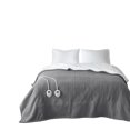 thumbnail image 3 of OLLIIX Serta Fleece to Sherpa Heated Electric Blanket, Full Size, Gray, Polyester Fabric, 3 of 8