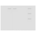 thumbnail image 5 of vidaXL Sideboard White 105x30x75 cm Engineered Wood, 5 of 5