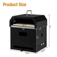 thumbnail image 4 of Costway Four à Pizza Extérieur Polyvalent 4-en-1, Cuisson au Bois, Four Détachable à 2 Niveaux, 4 of 10